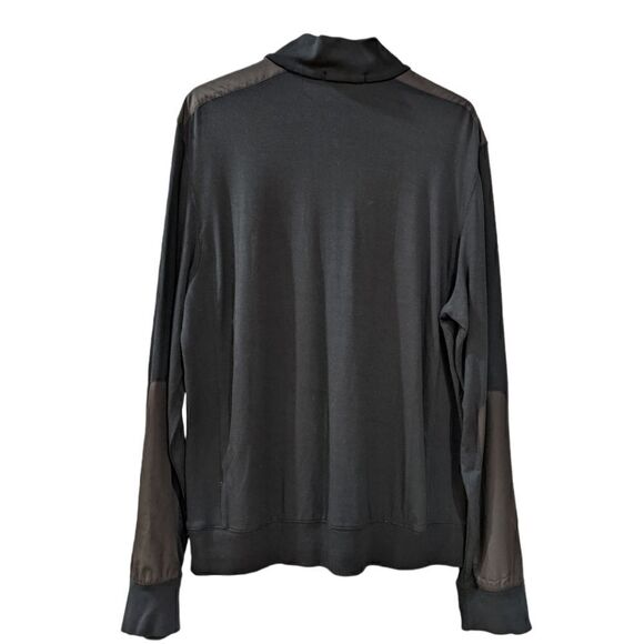 Theory Men's Black Half Zip Sweatshirt Size XL - Picture 3 of 7